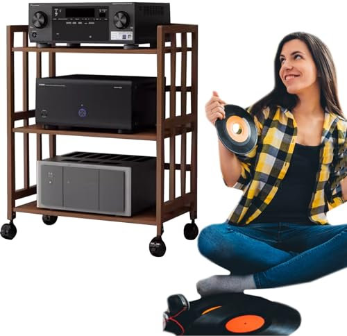 meuble chaine hifi meubles pour audio/vidéo Moderne Armoire De Rangement Pour Médias/ Meuble Multimédia AV, Salon/ Salle De Jeux/ Salle D'enregistrement Etagère Pour Composants DVD DVR, Pour Lecteurs