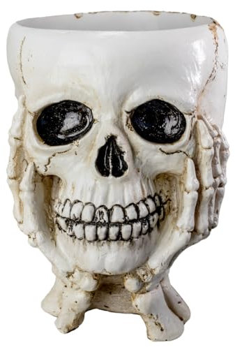 Horror-Shop Totenkopf Schüssel für Krimskrams 22cm