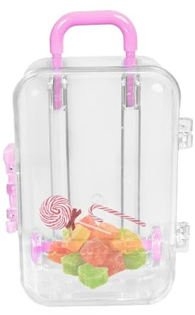 Minii-Koffer-Geschenkbox, Gepäck-Geschenkbox, kleine Koffer, transparente Miniatur-Süßigkeiten-Box, Reiseverpackung, Koffer, Süßigkeiten-Box für Geburtstag, Hochzeit, Alt- -Dekoration