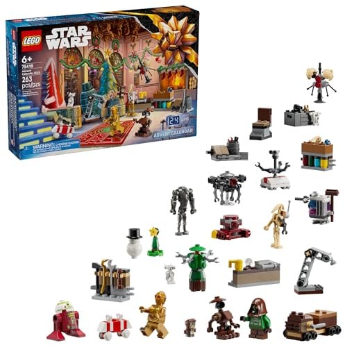 Lego 75418 Star Wars Adventskalender 2025 - Weihnachtskalender mit 24 Überraschungen & 263 Teilen