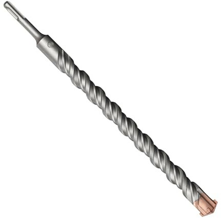 SUQIN SDS Plus Foret Professionnel Pour Marteau Perforateur 25 mm x 350 mm Avec 4 Tranchants En Carbure Cémenté, Foret à Maçonnerie, idéal Pour Percer Dans La Pierre, Le Béton, La Pierre Naturelle