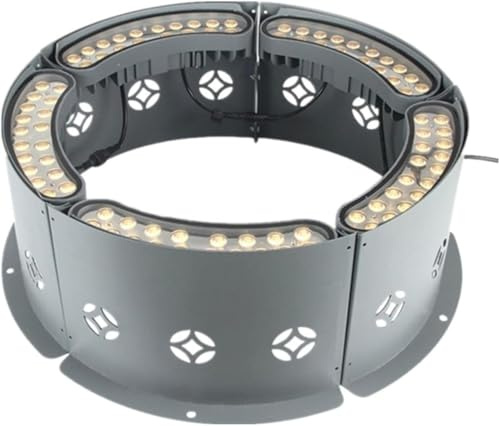 JvFbjLF Anneau Lumineux coloré for Jardin extérieur, imperméable, éclairage for Arbre, projecteur, éclairage de Paysage, Jardin, Cour(Warm Light,8pcs(12w 24v))