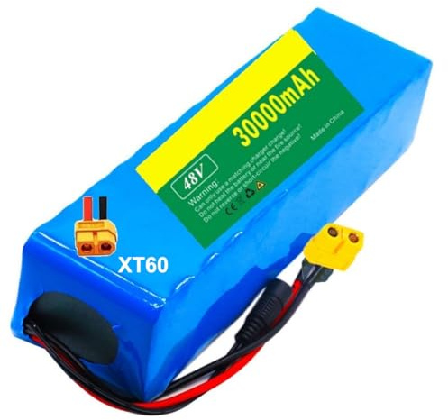 48V 30Ah Ebike Battery Pack 13S3P Waterproof Batteries With Charger For 1000W 500W Ebike Motorcycle Go-Kart Scooter Electric Wheelchair High Power Battery
