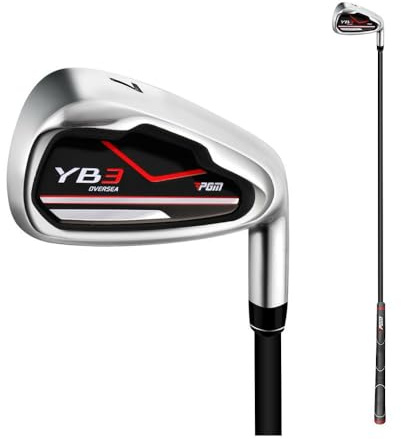 Golf Club Iron #7 Men's Women's Right-Handed with Graphite/Steel Shaft for Golfers in Single Iron Clubs Golf Sports (#7,with Graphite Shaft)