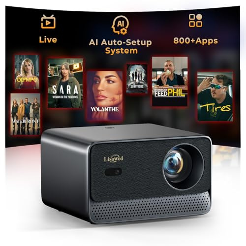 Beamer 4K kompatibel mit Netflix & Dolby Audio,1080P, Autofokus, eARC & CEC