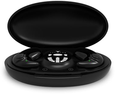 Appdo Jovantic Sleep Earbuds MD538 Bluetooth Wireless Bone Conduction Earhook-Free Headphones with Dual Stereo Sound (Black)