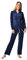 RAIKOU Donna Tuta in Velluto Tuta di Ciniglia Tuta da casa Tuta Tempo Libero,Velluto Tuta da Ginnastica,Due Pezzi Felpa+Pantaloni,con Cerniera,per Jogging Training Sportiva Yoga(44-46,Blu Notte)