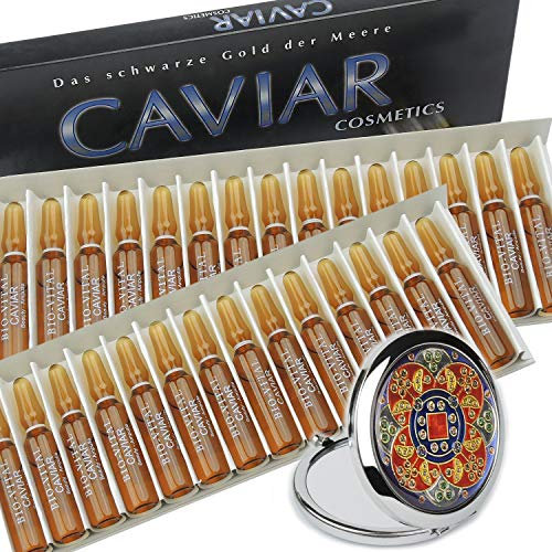 CAVIAR Anti Aging Intensiv Kur mit 30 Ampullen á 2 ml Serum zur Unterstützung der natürlichen Regenerations- und Revitalisierungsprozesse der Haut für ein frischeres Gesicht, für Hals und Dekolleté