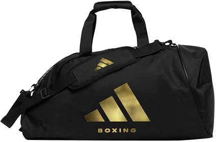 adidas ADIACC052B Unisex – Erwachsene 2in1 Bag Sporttasche, schwarz/Gold, M