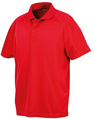 Spiro Unisex Adults Impact Performance Aircool Polo Shirt (M) (Red)