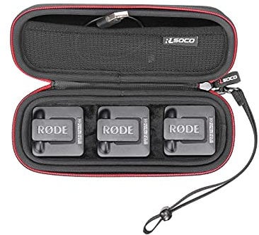 Tasche für RØDE Wireless GO II / Wireless GO / Wireless ME Ultrakompaktes Kabelloses Zweikanal-Mikrofonsystem -RLSOCO Koffer Hülle für Rode Wireless GO 2 Mikrofon