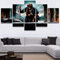 Bilder XXL 5 Teile wandbild leinwandbilder Kunstdrucke Herr der Ringe XXL 5 Teiliges Wandbild Mit Rahmen Größe 100x55CM Leinwandbild Wandbilder Cadeau