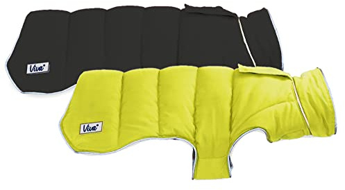 Ancol Viva Reversible Coat Black/Hi-Vis 50cm Large