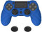 PlayVital Cover Joystick per ps4 Controller Custodia Skin Protettiva Silicone Antiscivolo per ps4 Slim Pro Joypad con Gommini Copri Levette Analogiche,Guardian Edizione,Azzurro