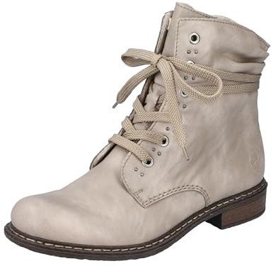 Rieker Femme 71218 Botte Tendance, Beige, 37 EU