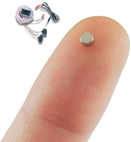 PingaOculto Spion Kopfhörer für Prüfung Mini Nano Unsichtbare Kopfhörer für Handy mit Mikrofon - Unsichtbar Ohrhörer Kabellos Headset für Spicker Spy Earpiece In Ear (Spion Kopfhörer Nano)
