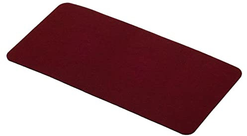 PATIKIL 30cm x 60cm Schreibtischunterlage, Filz Tischunterlage, Tischmatte Rutschfester Schreibtisch Auflage Tisch-Schutz Unterlage für Büro Home Office, 1pcs, Tiefrot