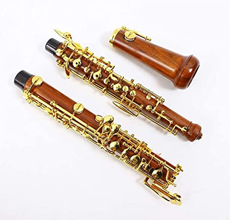 Ebonit/Palisander Oboe C-Taste Links F-Resonanz Halbautomatische Oboe-Fall Oboe-Teilen Oboe Instrument (Color : Rosewood)