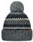 Barts Herren Strickmütze Goser gestreifte Männermütze mit Bommel 0355 Heather Grey 02