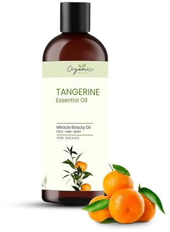 Organic Bliss Tangerine Essential Oil 100% Pure and Natural Therapeutic Grade Essential Oil for Hair Skin Care (50 ML)