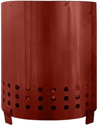 FMBC Campingöfen Tischfeuerstelle Tragbarer Kleiner Kamin aus Edelstahl for den Außenbereich Gasheizung mit Standheizungsausrüstung (Color : Brick Red)