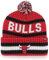 47 NBA Mütze für Erwachsene, Team-Farbe, offizielles Lizenzprodukt, Bering, Sport, Strickmütze mit Bommel, für kaltes Wetter, Chicago Bulls Red, Einheitsgr��e