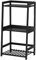 POXAKA 3 Tier Bamboo Bathroom Shelves, Ladder Shelf for Storage, Rustic Home Organizer, Space-Saving Design, Stylish Display Nightstand, Stylish Storage Solution for Home, Living Room, Kitchen Office