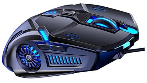 Gatuida 1pc Silent Mechanical Gaming Mouse Rgb Backlight Ergonomic Wired Usb Optical Mouse for Laptop and Desktop for Gamers and Professionals Black