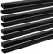 Landical 4 Sets 4 ft Long Plastic Sliding Cabinet Door Track Hardware Set for 1/4 Thick Panels Glass Window Cabinet Door Track for Sliding Closet Doors, Easy Quick Installation (Black)