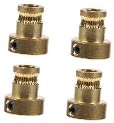 JECOMPRIS 4stücke Messing Extruder Zuführungsrad Für Drucker Ersatzteile Für Reibungsloses Drucken Hohe Tragfähigkeit Einfache Installation Kompatibel Mit Gängigen Druckmodellen