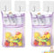 Lot de 2 filets de jouets de bain, porte-jouets de bain, rangement de jouets de bain, filet de rangement de jouets de bain avec 4 crochets à ventouse puissants, séchage rapide pour salle de bain et