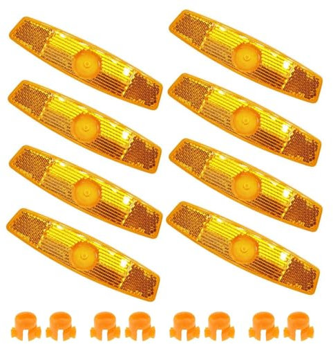 Ormromra 8 Stück Speichenreflektoren Fahrrad, Fahrrad Reflektor Set, Fahrrad Speichenlichter Kinder, Katzenaugen Reflektoren Fahrrad, Sicherheits Reflektoren für Mountainbik, Rennrad