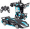 Ferngesteuertes Auto, 2 in 1 Spielzeug, verwandelbar, ferngesteuertes Auto, Roboter, Kinder, Mädchen, 4 5 6 7 8 9 Jahre, 2,4 GHz RC Auto Drift mit LED-Licht Spiel Geschenk Weihnachten Geburtstag