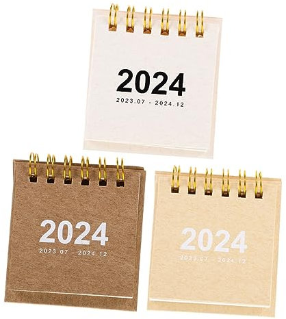 Tofficu 2024 Mini-kalender Memo Pad Kalender Für Büro Home Dekorative Monatsplaner