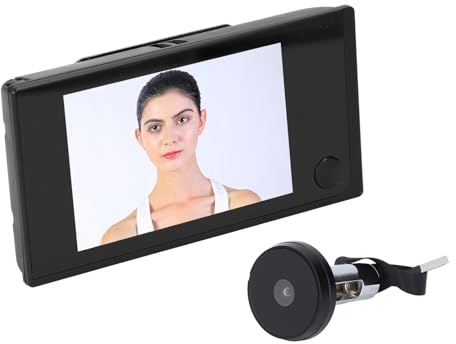 Digitaler LCD-Türspion, 1 MP-Kamera, 3,5-Zoll-Farbbildschirm, Einfache Einrichtung mit 24-Stunden-Anzeige, Gute Verarbeitung Zur Verbesserung der Sicherheit, ABS-Material,