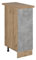 Vicco Apothekerschrank R-Line, Medizinschrank für die Küche, Beton, 30 cm, AP Eiche