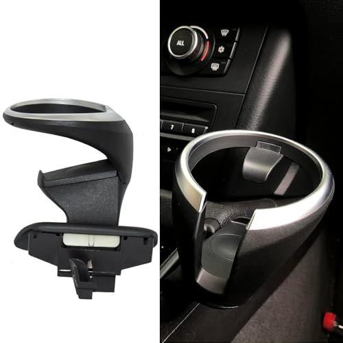Adaptateur de Porte-gobelet pour BMW 128i 135i X1 E81 E82 E82e E87 E87n E88 51169144632 51160443082 Support de Tasse à café Central pour siège Avant (Set - avec Bases)