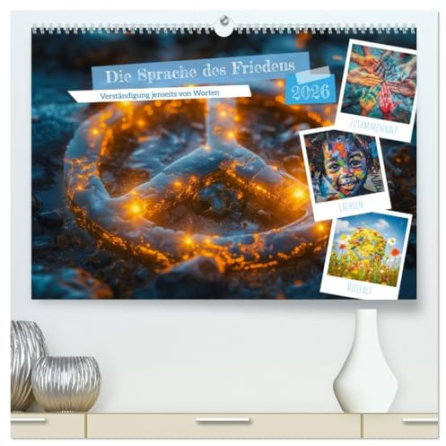 Die Sprache des Friedens (hochwertiger Premium Wandkalender 2026 DIN A2 quer), Kunstdruck in Hochglanz: Die Sprache des Friedens ist ein Konzept, das ... zu fördern. (CALVENDO Menschen)