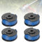 EzSyooAM Lot de 4 bobines de fil de rechange pour débroussailleuse Ryobi 18 V 24 V 40 V Compatible avec Ryobi ONE+ AC14RL3A, OLT1832, RAC124