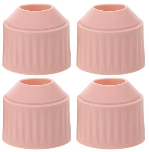 SOESFOUFU 4pcs Silicone Door Knob Covers, Non-Slip Handle Grips Doorknob Protector, Arthritis and Senior Daily Living Aids for Adults and Elderly Pink