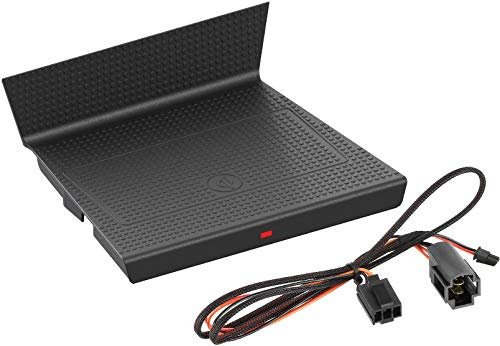 INBAY 5W Handyhalterung Auto Ablagefach Induktiv/Kabellos passend für Seat Leon (5F) 11/2012-12/2016 - Autohalterung Zubehör Innenraum - Qi