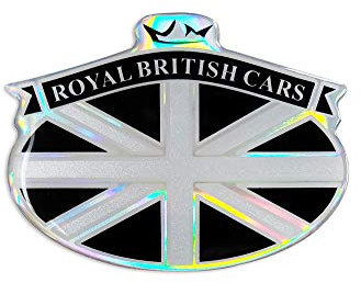 Quattroerre 14160 Sticker Adesivo 3D Stemma Royal British Cars