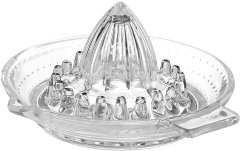 BUTLERS Zitronenpresse 14x13 cm Glas - SQUEEZE | Farbe Klar - Zitruspresse für Erfrischungsgetränk & Salatdressing - Saftschale - zur manuellen Saftgewinnung