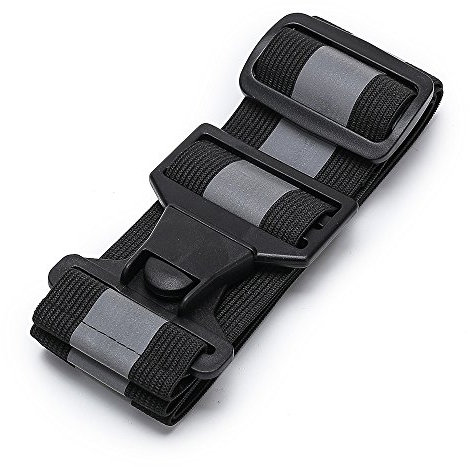 AYKRM 5 Farben Mehrere Reflektor Gürtel Reflektorgurt Reflektierender Sicherheitsgürtel Hohe Sichtbarkeit Reflektoren Gurt Reflektorband Reflexgurt Laufen Reflektorgürtel (Schwarz, S-XXL)