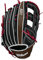WILSON Unisex-Erwachsene 2021 A2K 1799 w (of) Left Hand Throw Baseball Glove-12.75, Black SS/Saddle Tan Snakeskin, SuperSkin Handschuh, 32,4 cm, Schwarz/Braun, 12.75