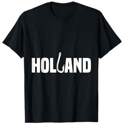 Holland Niederlande Angeln Urlaub Angeln T-Shirt