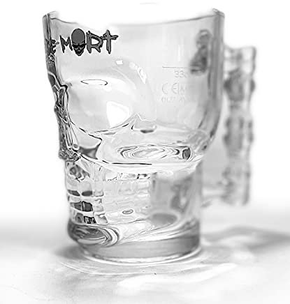 TUFF LUV Verre à bière Tete de Mort avec tête de mort belge personnalisable - 33 cl