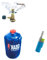 CampingGas Portátil Con Botella De Gas + 1 Mechero Azul Hornillo Con Fogones O Cocina de Butano Con Bombona Incluida Infiernillo Para Cocinar O Asar Con Un Fuego Estufa De Gas