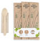 BIOZOYG Set cubiertos de madera cucharas y servilletas 16cm I recubrimiento ecológico I Cubertería para comedores y fiestas I biodegradable y libre de plástico I 500 unidades