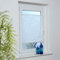 DECOLIA by Garesa Fenster Klemmfix Plissee ohne Bohren 80 x 130 cm Burnout Blätterranke, Weiß - Lichtdurchlässiger Fenster Sichtschutz und Fenster Deko, Faltrollo